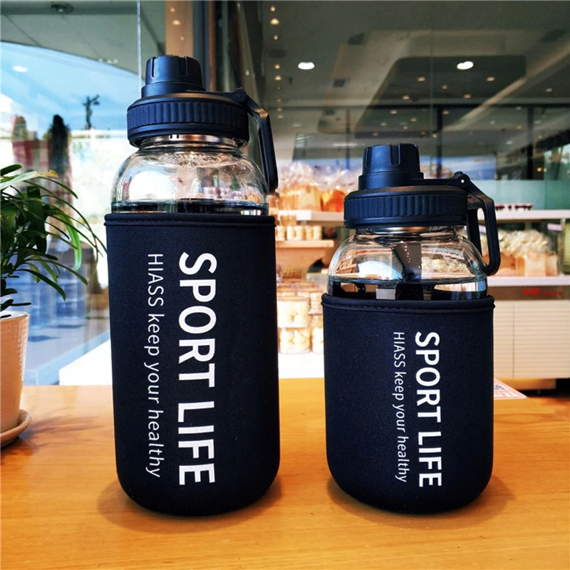 Outdoor Sport Glass Water Bottle - Garrafa de água de vidro portátil