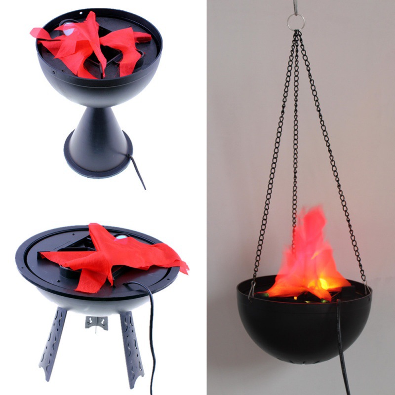 Head Racket Boom - Lâmpada de Chama Falsa 3D, Simulação