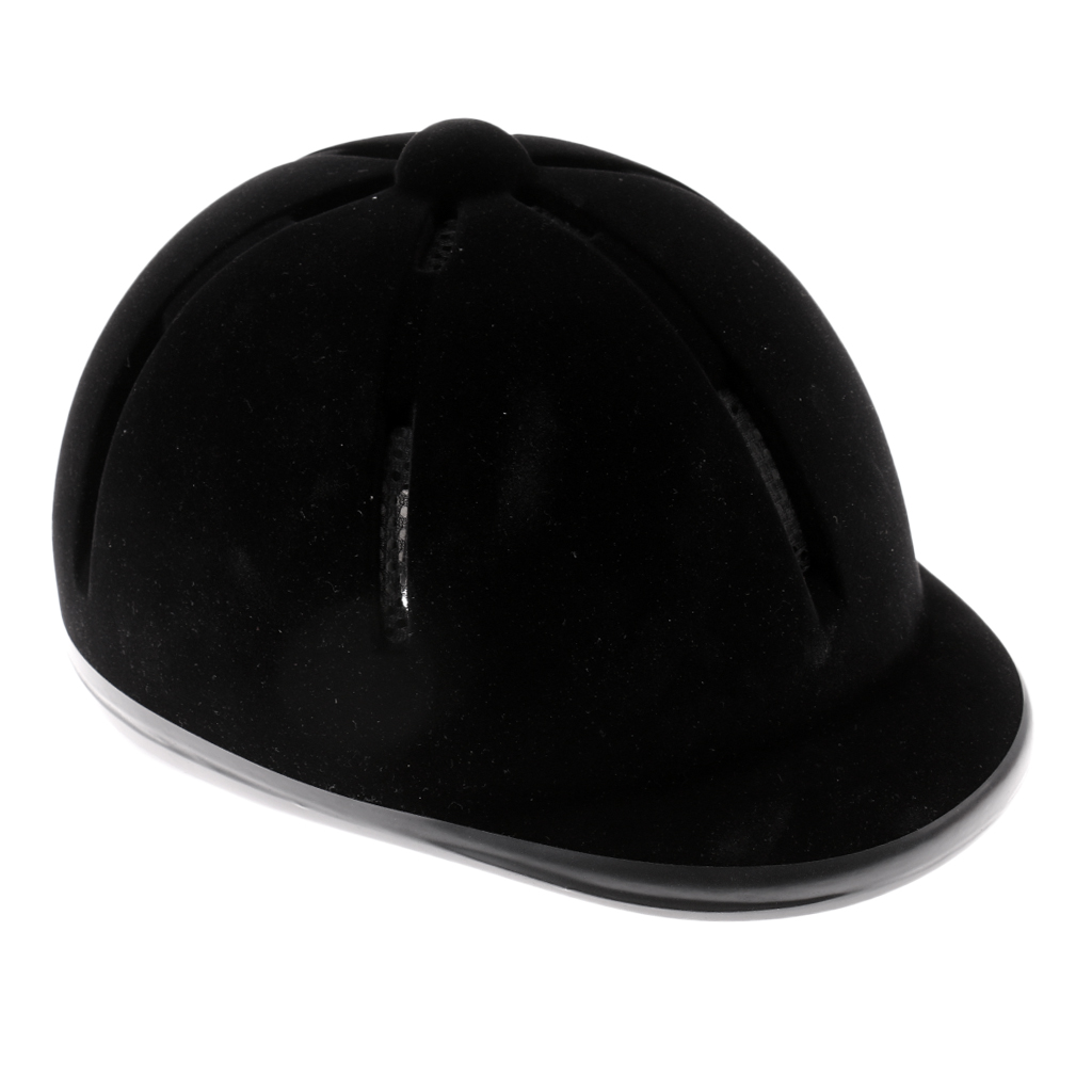 Equestrian Helmet - Capacete de veludo ajustável para crianças,