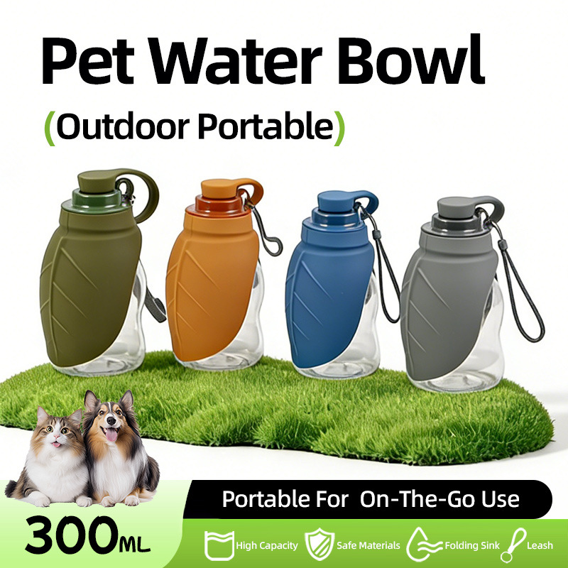 Outdoor Sport Glass Water Bottle - Garrafa de água portátil para cães,