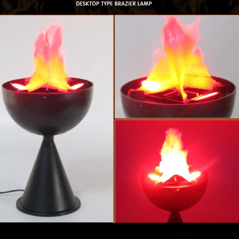 Lâmpada de Chama Falsa 3D, Sim - Head Racket Boom avaliação e preço