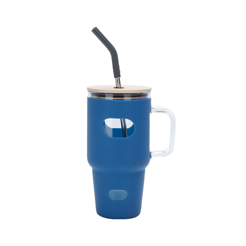 32oz portátil silicone vidro t - Outdoor Sport Glass Water Bottle avaliação e preço