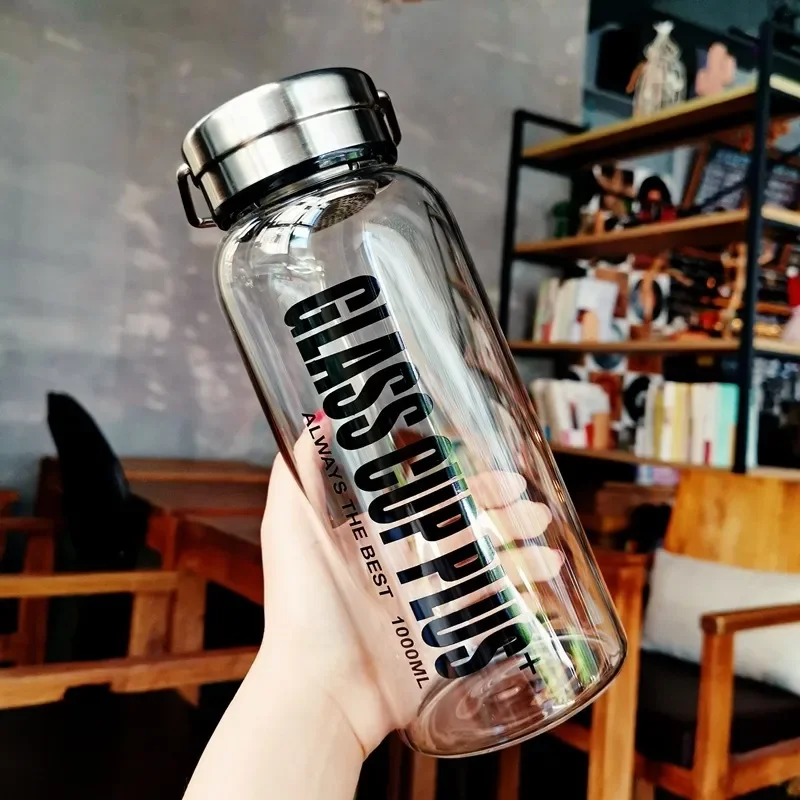 Garrafa de água de vidro de 2l - Outdoor Sport Glass Water Bottle avaliação e preço