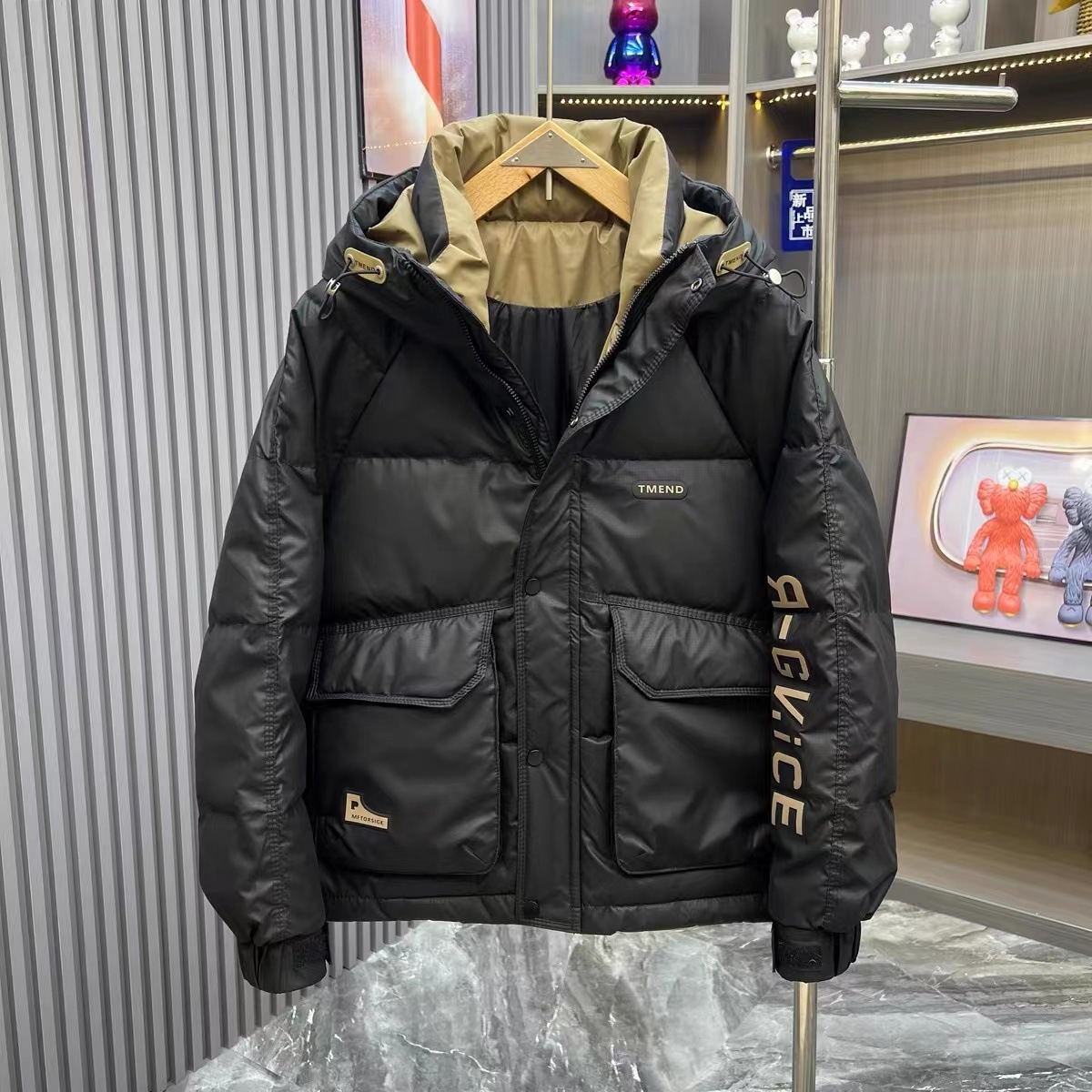 Casaco com capuz de pato branc - Outdoor Sport Jacket Men avaliação e preço