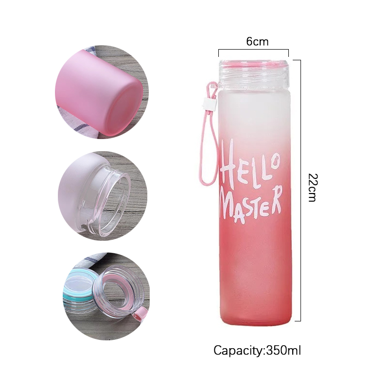Copo de carta de silicone espo - Outdoor Sport Glass Water Bottle avaliação e preço