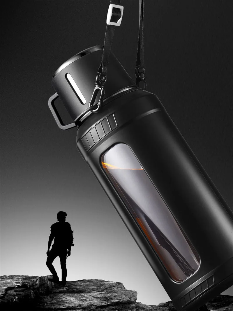 Garrafa de Água de Vidro de Gr - Outdoor Sport Glass Water Bottle avaliação e preço