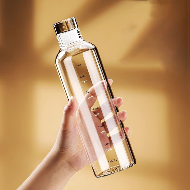 Garrafa de água esportiva de v - Outdoor Sport Glass Water Bottle avaliação e preço