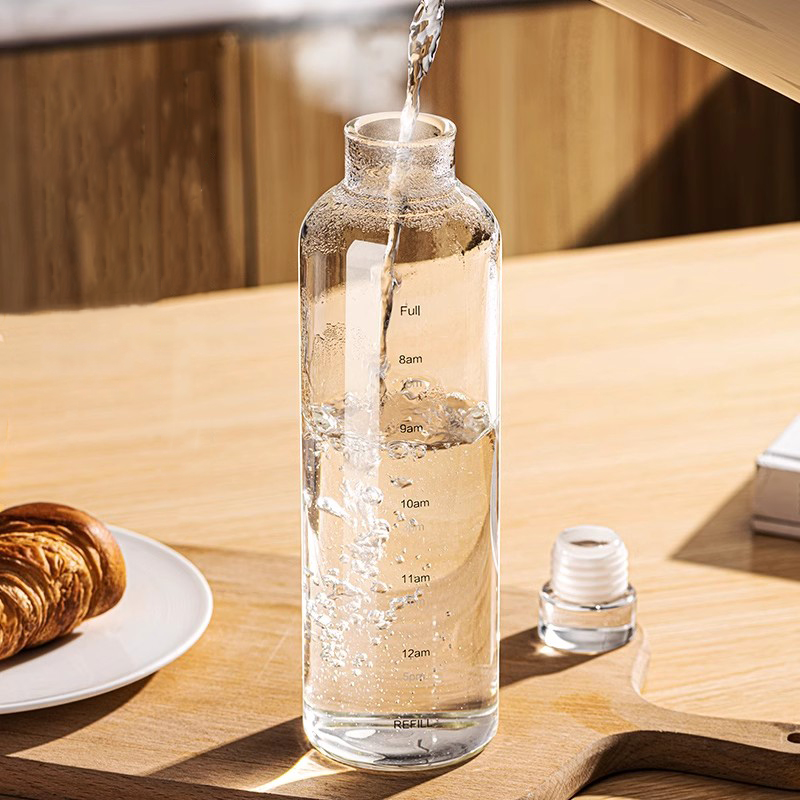 Garrafa de água esportiva de v - Outdoor Sport Glass Water Bottle avaliação e preço